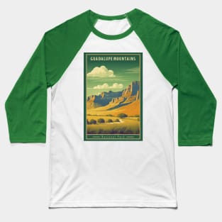 Guadalupe Mountains National Park Travel Poster Baseball T-Shirt